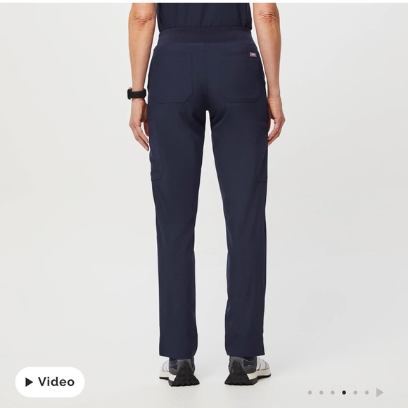 Figs Yola FREEx Lined Scrub Pants Womens XXL High Waist W23SW2007 Navy Blue - Picture 4 of 9
